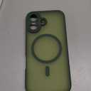 Designed for iPhone 17 Case, Compatible with MagSafe, [Camera Protection] [15FT Military Drop protection] Shockproof Translucent Matte Anti-Slip Phone Case, 6.3", Alpine Green