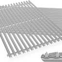 9.5MM Thick 19.5" Grill Grates for Weber Genesis 300 Series(20072016), 304 Stainless Steel Weber Genesis Grill Parts, Replacement for Weber Genesis E310 S310 E320 S320 E330 S330, Weber 7524 & 7528