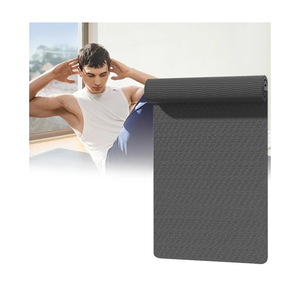 Sound Insulation Extra Long Fitness Mat Non-Slip Exercise Mat Waterproof Multipurpose Workout Mats Large Non Slip Workout Mat Home Gym Foam Floor Protector Mat For Fitne(Size:190x60x0.6cm,Color:black)