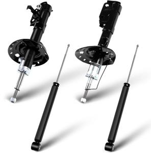 Shocks,SCITOO Front Rear Gas Struts Shock Absorbers Fit for 2009 2010 2011 2012 2013 for Honda Fit 338001 72659 338002 72660 348016 5682 Set of 4