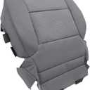 Driver Bottom Cloth Seat Cover for Chevy Silverado 1500 2014-2018, Silverado 2500 2500HD 3500 3500HD 2015-2019 Dark Ash Gray (Also for Passenger Side)