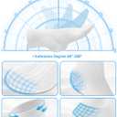 Boys Girls Kids Socks Crew Socks 5 Pack for 2-4,4-6,6-8,8-10,10-12,12-14 Years Old White Black Grey Blue Pink (Large)