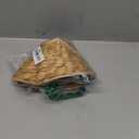 Aspen Creative 51004 Empire Clip On Chandelier Water Hyacinth Lamp Shade, 3" Top x 6" Bottom x 4-3/4" Slant Height