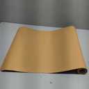 Aothia Dual-Sided Desk Mat - Leather & Cork Desk Protector, Large Mouse Pad & Writing Pad for Office/Home, Waterproof, Apricot (35.4" x 15.7")