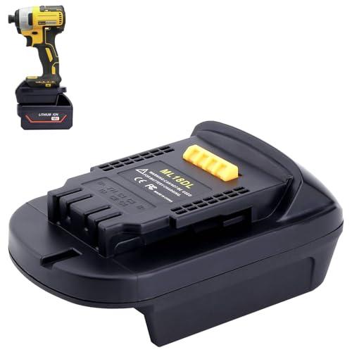 Kotoate ML18DL Battery Adapter Compatible with Dewalt 20V Cordless Tools, Adapter Compatible with Mil-Waukee 18V M-18 Battery to Replacement for Dewalt 20V Max Lithium Batteries