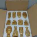 Bud Vases Set of 12,Glass Bud Vases in Bulk,Small Flower Vases for Centerpieces,Mini Vintage Vase for Wedding, Home Table Decor,Christmas,Party Decoration,Gold Amber