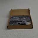 Key Holder for Wall, Decorative Key and Mail Holder with Shelf Has Large Hooks for Bags, Coats, Umbrella  Paulownia Wood Key Hanger with Mounting Hardware (9.8W x 6.7H x 4.2D) (Black)