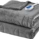 Beautyrest Microlight Reverse to Berber Luxury Heated Throw 60x70in
