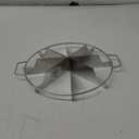 8-Slice Pie Cutter Press, Stainless Steel 18/8 Gauge, Commercial Grade, Circle Pie Cutter with Side Handles, Non Stick Pie Cutting Divider 10 inch Dimension