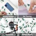 3 x Erfoni Green Leaf Peel and Stick Wallpaper Floral Contact Paper 17.7inch x 118.1inch Vintage Flower Tropical Self Adhesive Removable Wall Paper Bathroom Kitchen Cabinets