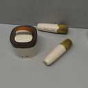 Karaoke Machine for Adults Kids, Portable Bluetooth Karokee Speaker with 2 Wireless Microphones,Singing Karaoke Machine Built-in LED Lights for Birthday Gifts, Family Home Party(Beige)