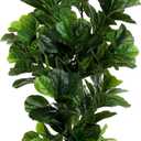 FLOWORLD Fiddle Leaf Fig Tree 6ft Tall Artificial Tree in Pot Fake Ficus Lyrata Plants with 184 Decorative Fiddle Leaves Faux Fig Trees for Home Office Living Room Decor Indoor Outdoor, 2 Pack