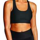 Champion Women's Sports Bra, Absolute, Moderate Support, High-impact Sports Bra for Women (Medium, Black)