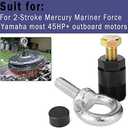 Mercury Outboard Flywheel Puller 91-849154T1 Compatible with 45HP+ Mercury Mariner Force Yamaha Outboard 1 1/2"-16 Flywheel Puller 91-90455-1 Lifting Eye