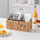 Berdeng Utensil Caddy, Utensil Basket for Table,Napkin and Utensil Holder, Silverware Caddy, Cutlery Holder, Utensil Holder for Party, Picnic Caddy for Plates and Utensils