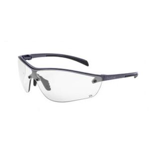 Bolle Safety 40237, Silium+ Safety Glasses PLATINUM, Dark Gunmetal Frame, Clear Lenses (Universal)