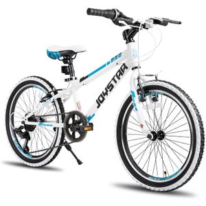 JOYSTAR Lubbock 20 24 Inch Kids Bike for Boys & Girls Ages 7-12 Years Hardtail Mountain Bike for Kids with 1-Speed/7-Speed Drivetrain, White Wall Knobby Tires, Kids' Bicycle, 20 Inch Wheels