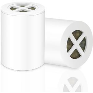 A-01 replacement filter compatible with Afina filter shower head, clean water - high pressure shower - reduce dry skin itching and dandruff - improve the condition of your skin and hair (2 PACK)