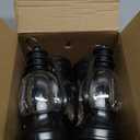 Ferraycle 6 Pcs Mini Lantern Decor 4 Inch Western Lantern Table Centerpiece Small Vintage Camping Hanging Lamp Ornaments Bulk for Cowboy Cowgirl Wedding Halloween Christmas (6 Inch,Black)