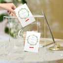 Hxezoc Clear Acrylic Wedding Card Box Large DIY Card Boxes with 4 "Card Text Stickers Gift Money Box Holder for Wedding Reception Anniversary Birthday Party Baby Shower Graduation Decorations