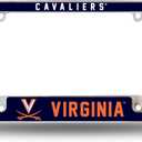 Rico Industries NCAA Virginia Cavaliers Alternate 12" x 6" Chrome All Over Automotive License Plate Frame for Car/Truck/SUV
