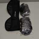 LotFancy Wisdom Teeth Ice Pack Head Wrap, Face Ice Pack for TMJ Jaw Toothache Pain Relief, with 4 Reusable Hot Cold Therapy Gel Packs, for Chin, Oral and Facial Surgery, for Kids, Teens, Petite Adults (Black(smaller Size))