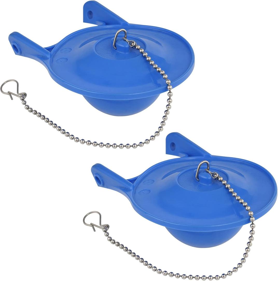iFealClear Pack of 1 3 Inch Toilet Flapper Replacement Compatible with Gerber 99-788 and Lowes AquaSouce (98923, 312795, 352027, 395280, 12293), Water Conserve Long Lasting Rubber Toilet Flapper, Blue