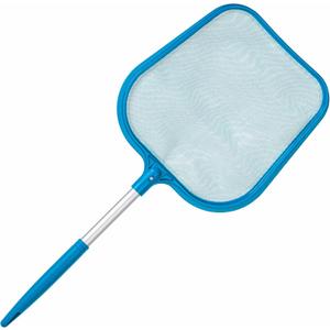 U.S. Pool Supply Professional Spa, Hot Tub, Pool Hand Leaf Skimmer Net with 12" Aluminum Pole - Deep Ultra Fine Mesh Netting Bag Basket, Clean the Finest Debris - Pond Small Kid Kiddie Inflatable Pool (26" Long)