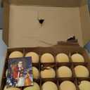 Brightown 15 Pcs Beige Velvet Christmas Balls, 3.15 Inch Velvet Ornaments for Christmas Tree, Christma Tree Flocked Ornaments Balls for Family Holiday Wedding Party Xmas Hanging Decoration