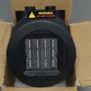 Space Heaters for Indoor Use, 1500W PTC Electric Heater with 90Adjustable Angle, Fast Safety Heat, Small Portable Heater for Office Home(Silver)