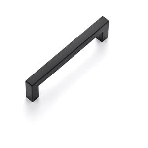 Ravinte 1 Pack 5 Inch Kitchen Square Cabinet Handles Matte Black Drawer Pulls for Cupboard Hardware