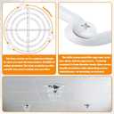 2 Pcs White Fire Sprinkler Head Guard Cage Protector for Both 1/2" & 3/4" Sprinkler Heads, Heavy Duty Cover for Flush Mount, Sidewall, Pendant & Semi Recessed Fire Sprinkler Systems