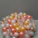 Ball Pit Balls Pack of 100 200 500 - Star and Round Set BPA Free Phthalate Free Non-Toxic Crush Proof Play Balls Soft Plastic Balls for Toddlers Baby Kids Birthday Pool Tent Party (Pearl 6 Colors)