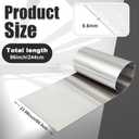 MorningRo 430 Stainless Steel Sheet Metal 24 x 96 Inches 24GA Metal Plates Panel #4 Brushed Finish Magnetic Mount Board Wall Food Truck Restaurant Kitchen Floor Trailer Garage Gym(1 Pack)