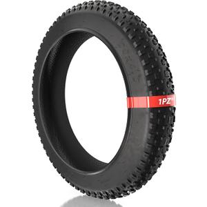 1PZ T20-X01 Fat Tire 20 x 4.0 Inch E-Bike Mountain Bicycle Tire Replacement for High-Performance Puncture-Resistant and All-Terrain Folding Electric MTB Tire with Offroad or Trail Riding
