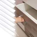 uxcell 12Pcs Cabinet Door Protector, 18" x 7/8" PVC Edge Guard Slip-on Drawer Edge Protector for 11/16"- 13/16" Thick Kitchen Cabinets Door, Clear