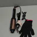 Upgraded Infrared Bounce Brush, Heated Thermal Round Brush with 5 Heat Settings & LED Display, 1.5 Inch lonic for Hair Straightener & Curling Wand, Dual Voltage, Blowout Look, Gifts for Women