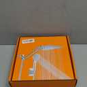 High Pressure Rainfall Shower Head with Handheld Spray Combo  5 Spray Modes, 10" Rain Shower, Anti-Clog Nozzles, Rust-Resistant Chrome Plating & Brass, Flexible Extension Arm