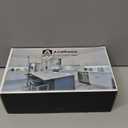 Asidrama 10 Pack Champagne Bronze and Matte Black Kitchen Cabinet Knobs Cabinet Hardware Zinc Knobs for Dresser Drawers (Single Hole Knob)