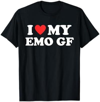I Heart My Hot Emo GF I Love My Emo Girlfriend Eboy Egirl T-Shirt M