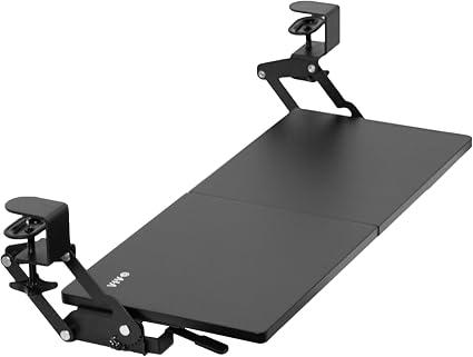 VIVO Black Under Desk 27 x 11 in Adjustable Keyboard Tray, MOUNT-KB08V
Large Computer Keyboard & Mouse Tray with Swinging Height Adjustment, 12 Settings, Platform Drawer for Typing