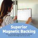 3 x S&O Fruity Magnetic Fridge Calendar from January 2026-June 2027 - Tear-Off Refrigerator Calendar to Track Events & Appointments - 18 Month Magnetic Planner for Fridge for Easy Planning - 8"x10" in.