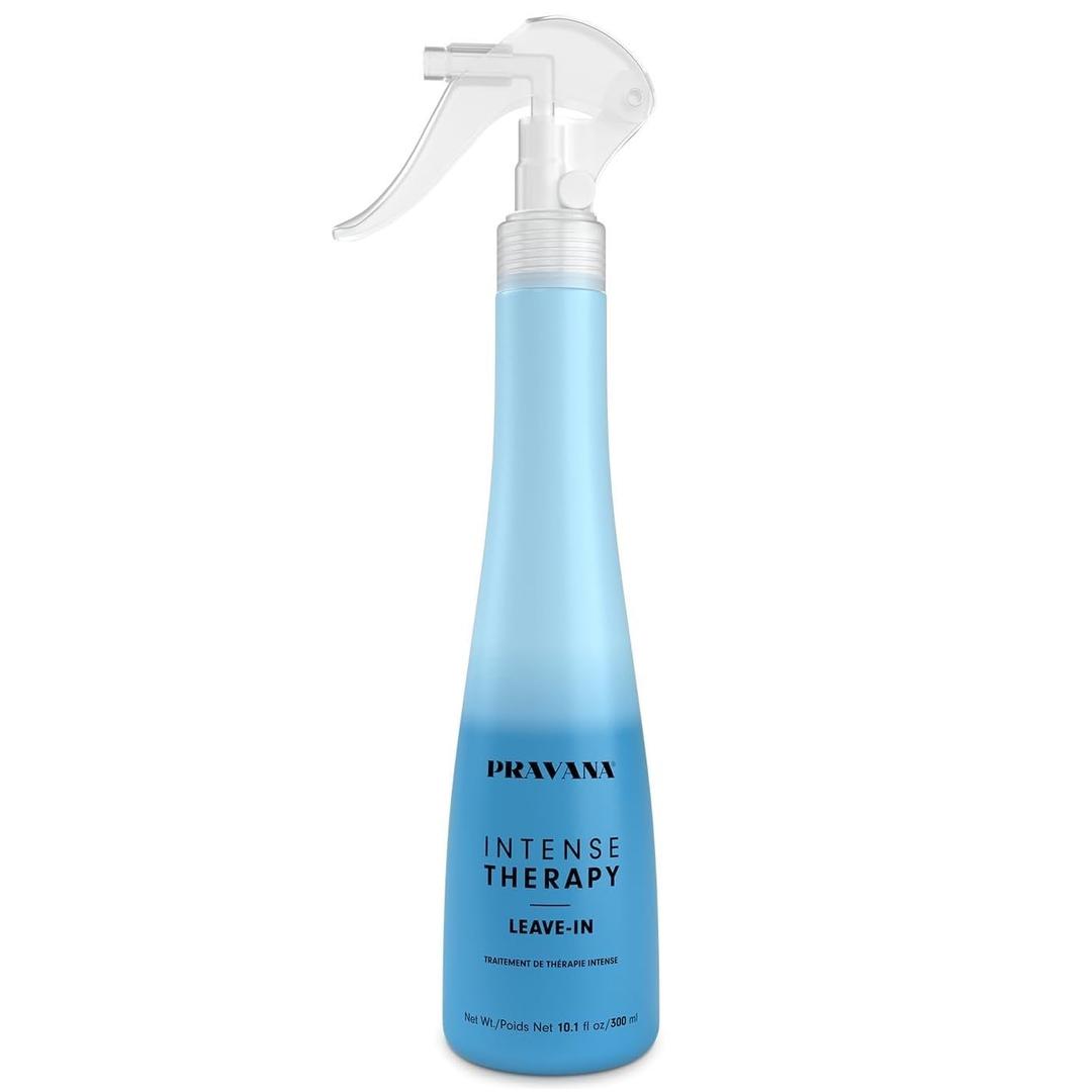 Pravana Intense Therapy LeaveIn Conditioner Spray Treatment & Detangler | Instantly Detangles & Hydrates | Equalizes Hair Porosity | For All Hair Types | Strengthens & Softens Hair | 10 Fl Oz