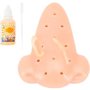 Pimple Popping Stress Relief Simulator Squeeze Acne Blackhead Remover Nose Prop with 30ml Refill Solution Novelty Desk Gadget for Adults Only