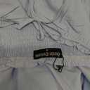 Scarlet Darkness Renaissance Dress Women Cottagecore Corset Dress Ruffle Maxi Dress with Pockets (Medium, Light Blue)