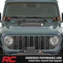 Rough Country Hood Scoop for Jeep Wrangler JL & Gladiator JT (20182025) - Matte Black, Paint-to-Code, Aggressive Style, Precision Fit, No-Drill Install