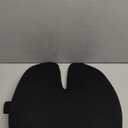 C CUSHION LAB Extra Dense Lumbar Pillow - Patented Ergonomic Multi-Region Firm Back Support for Lower Back Pain Relief - Lumbar Support Cushion with Strap for Office Chair, Car, Sofa, Plane - Black