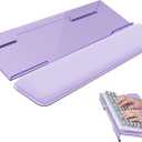 Laborio Computer Keyboard Stand for Desktop, Keyboard Wrist Rest Holder Stand for Easy Typing with Wrist Pad for Office Desk, Home, School (Purple)