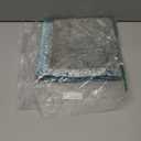 Tayney Turquoise Kitchen Curtains 63 Inch Length Abstract Window Curtains Set of 2, Teal Contemporary Curtain for Bedroom Living Room, Modern Kitchen Decor 42x63 Inch