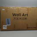 3D Textured Framed Black and White Abstract Wall Art for Living Room, 4 Piece Modern Artwork for Walls, Black White Minimalist Wall Paintings for Hallway Office Wall Decor (24x24"+16x16"(2)+20x20", Balanced Chaos)